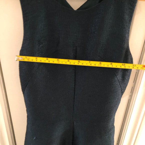 Metallic Dark Green Mini Dress SOLD - Picture 7 of 8